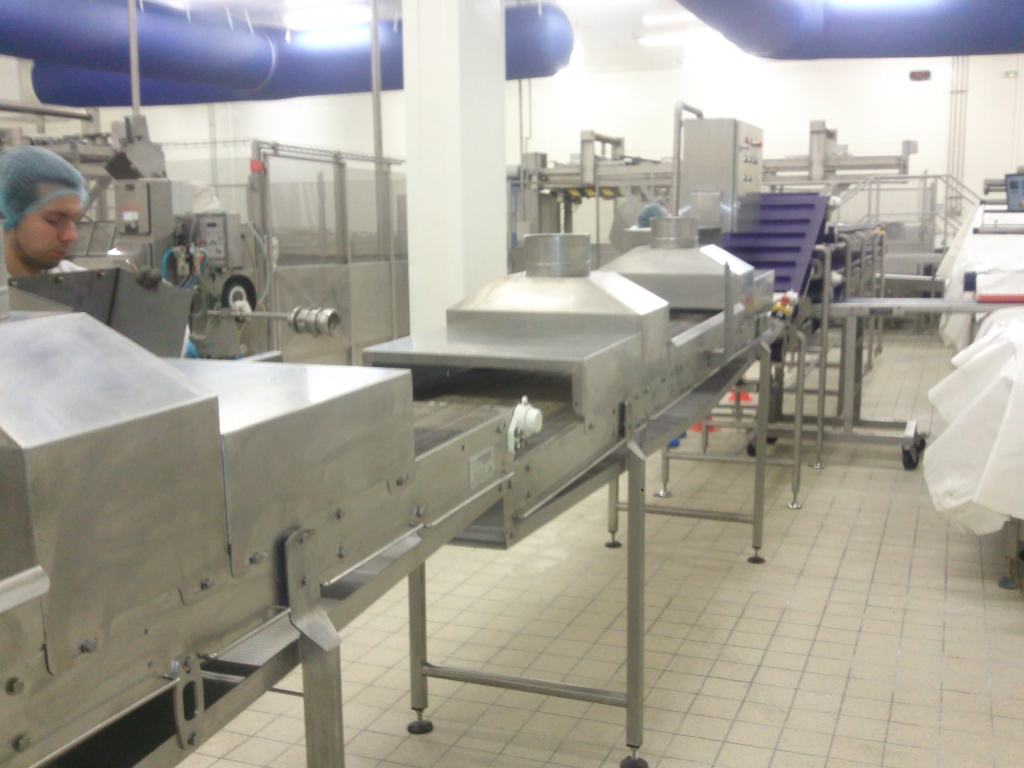 convoyeur de refroidissement maille inox