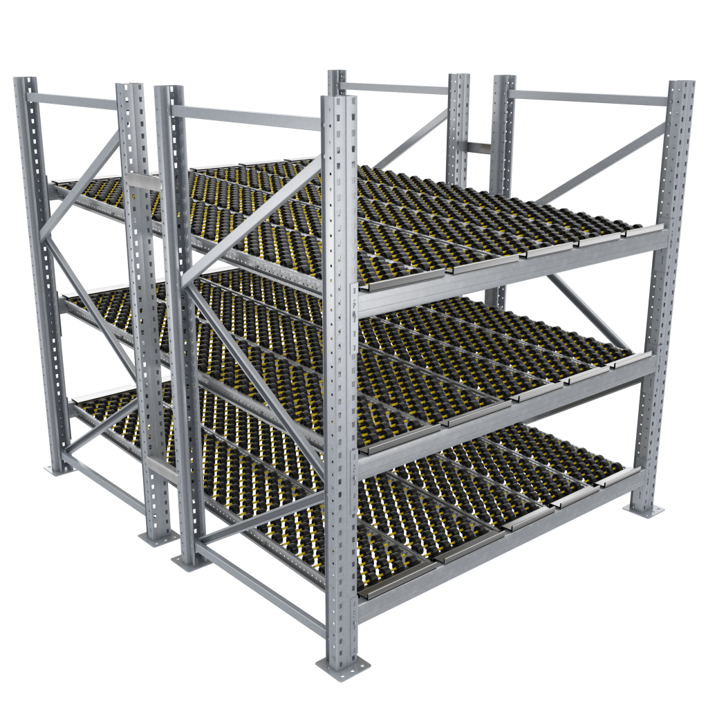 stockage dynamique carton