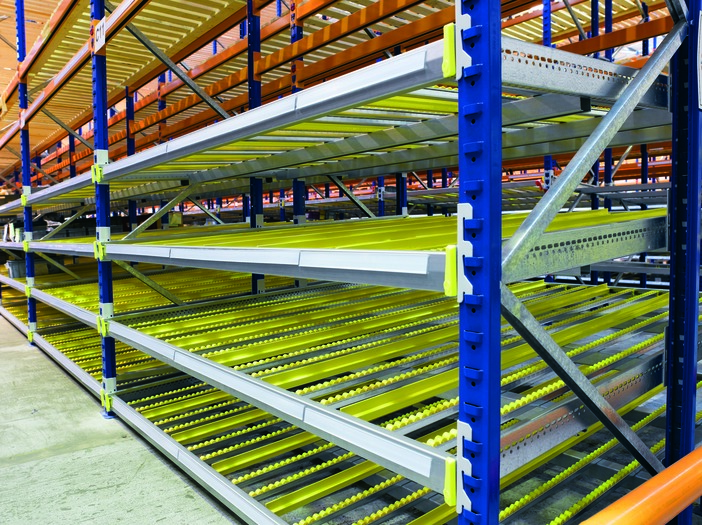 rack dynamique carton