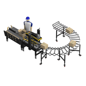 Ligne Logistique #2 - PackBox Ergo Mono : Ligne logistique compacte avec formeuse de caisse