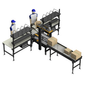 Ligne Logistique #6 - PackBox Flex 90 : Ligne logistique ergonomique double opérateur
